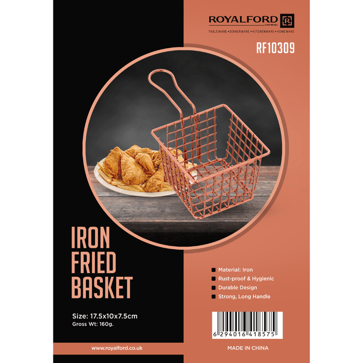 Iron Fried Basket, Strong and Long Handle - Souk Al RasKitchen Accessories