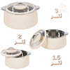 JAYPEE Fabrene Mega Thermal Insulated Casserole Hot Pot Food Warmer set of 3 (1.5L, 2L, 3L) In earth beige - Souk Al RasServeware