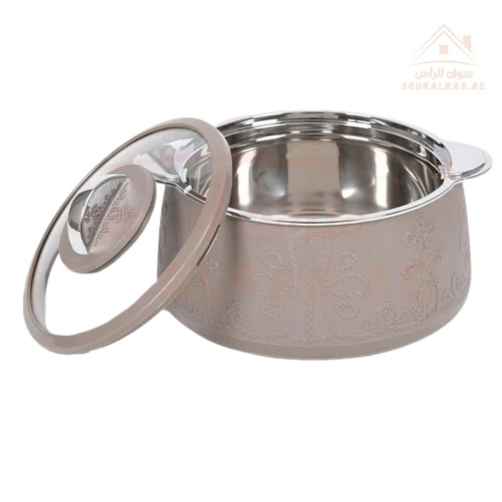 JAYPEE Fabrene Thermal Insulated Casserole Hot Pot Food Warmer set of 3 (1L, 1.5L, 2L) in Cream Color - Made in India - Souk Al RasServeware