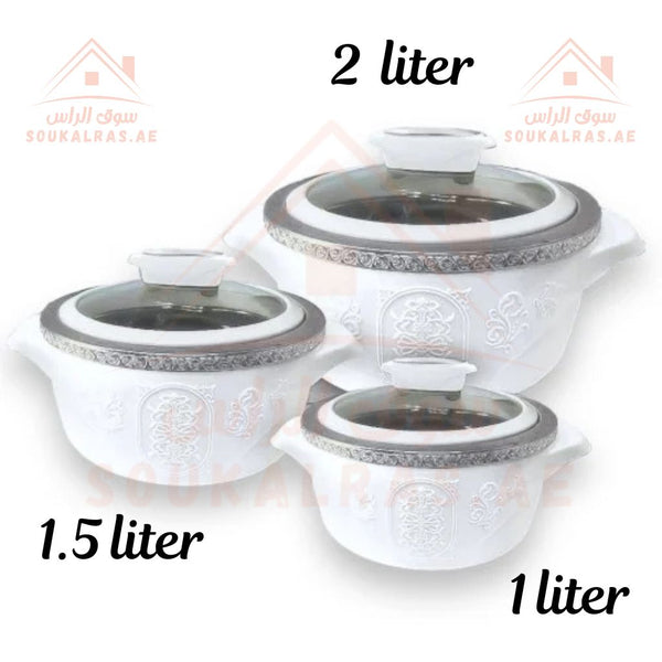 JAYPEE Isabella Thermal Insulated Casserole Hot Pot Set | Premium Food Warmer | 3 - Piece Set - MADE IN INDIA. - Souk Al RasServeware