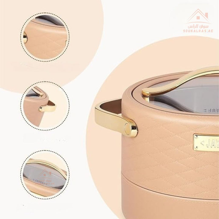JAYPEE Luxura Klass Luxury Insulated Hot Pot Set (1500ml, 2000ml, 2500ml) | Premium Thermal Casserole | Keeps Food Warm for Hours.made in india. - Souk Al Ras