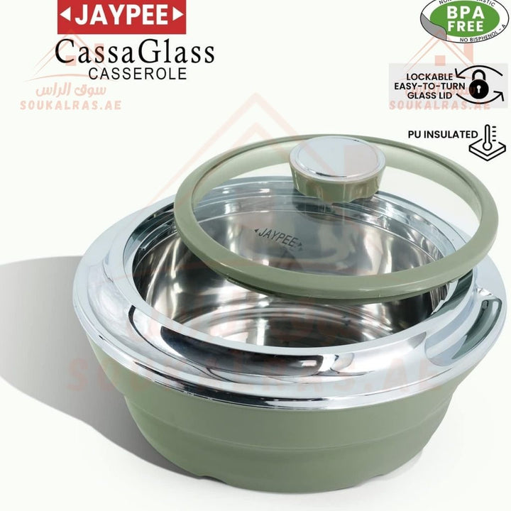 JAYPEE Thermal Insulated Hot Pot Set of 3 (1L, 1.5L, 2L) | Premium Food Warmer | Made in India - Souk Al Ras