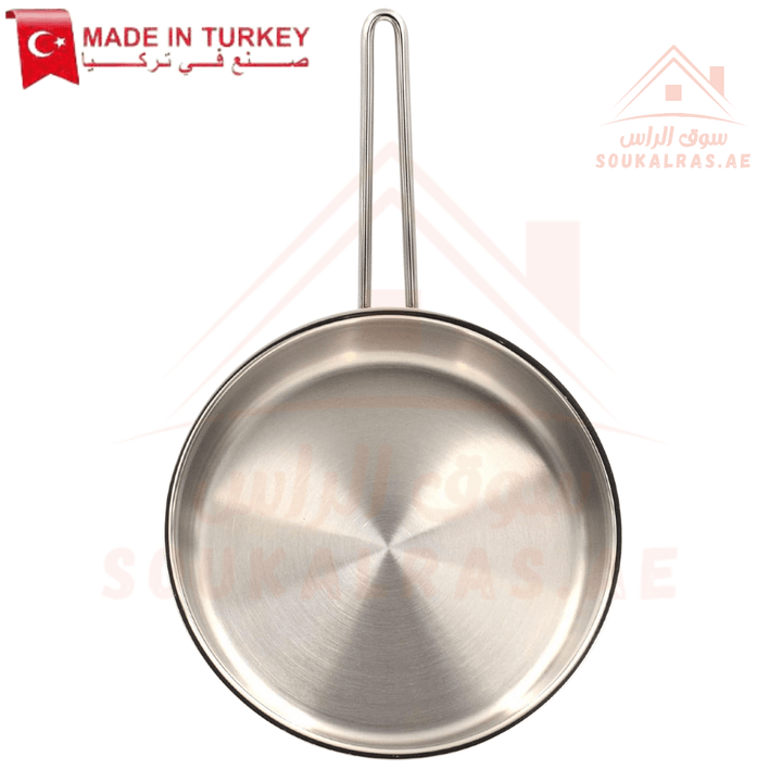 Korkmaz Alfa Frypan 26x6cm 3L | Premium Stainless Steel | Induction Compatible | Durable & Even Heat Distribution | Made in Turkey - Souk Al Ras