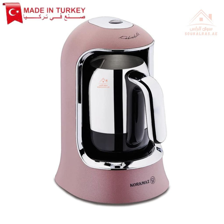 Korkmaz Kahvekolik Aqua Turkish Coffee Machine |400W Electric Coffee Maker | One - Year Warranty |Made In Turkey - Souk Al Ras