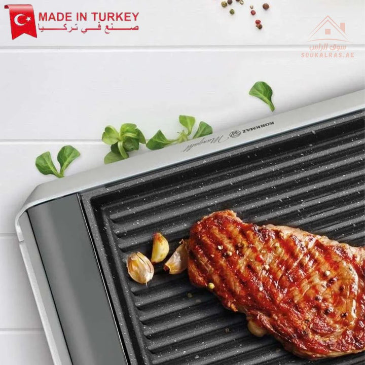 Korkmaz Mangalet BBQ Grill | Electric Tabletop Grill | Nonstick Surface | Premium Quality | Made In Turkey - Souk Al Ras