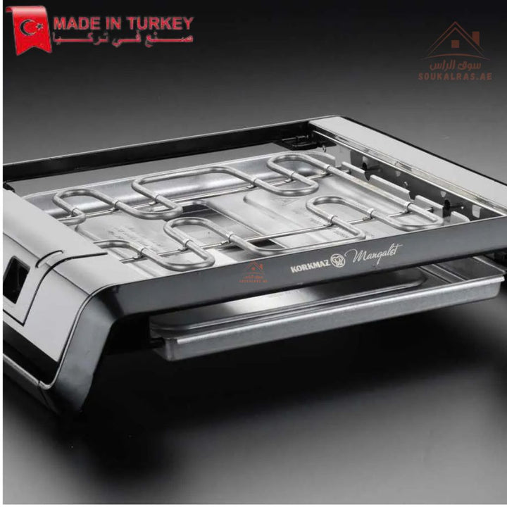 Korkmaz Mangalet BBQ Grill | Electric Tabletop Grill | Nonstick Surface | Premium Quality | Made In Turkey - Souk Al Ras