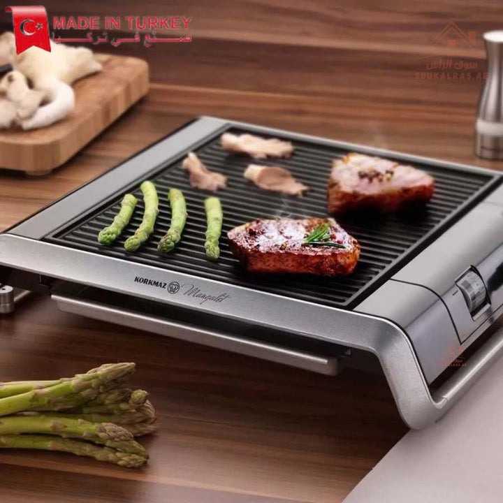 Korkmaz Mangalet BBQ Grill | Electric Tabletop Grill | Nonstick Surface | Premium Quality | Made In Turkey - Souk Al Ras