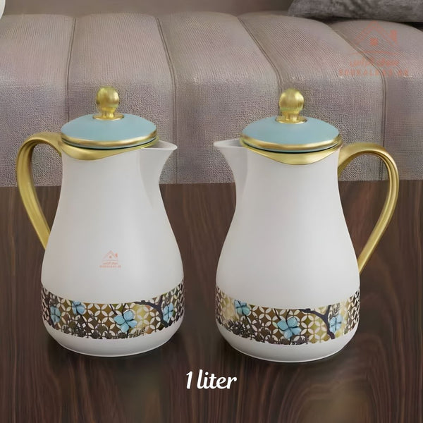 Legand Dallah 2 - Piece Vacuum Flask Collection | 3 - Year Warranty | Premium Arabic Coffee| Tea (Istikana Icon) & Arabic Coffee (Finjan Icon) - Souk Al Ras