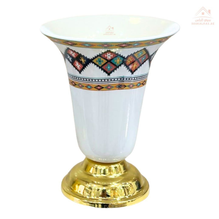 Legend Arabic Bukhoor Burner 16cm | Premium gold - tone interior bowl for safe incense burning | Traditional Design - Souk Al Ras