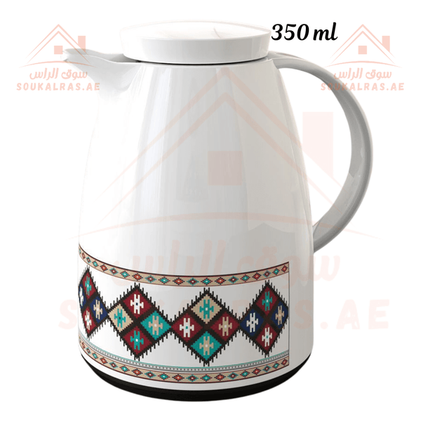 Legend Dallah 350 ML | Heritage Design | 12 Hours Heat Retention | Pink Glass Interior | Emirates Quality Certified | 3 Years Warranty - Souk Al Ras