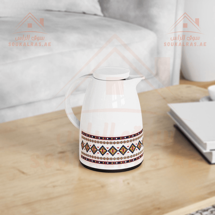 Legend Dallah 500 ML |Arabic Elegance Design | 12 Hours Heat Retention | Pink Glass Interior | Emirates Quality Certified | 3 Years Warranty - Souk Al Ras