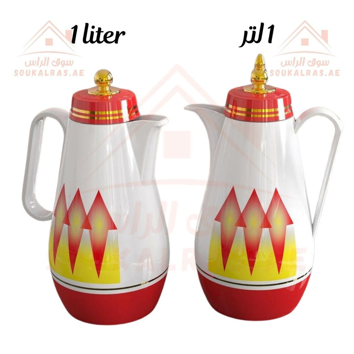 Legend Dallah Set of 2 | Premium 1L Arabic Coffee Pots | Keeps Heat for 12 Hours | ESMA Certified. - Souk Al Ras