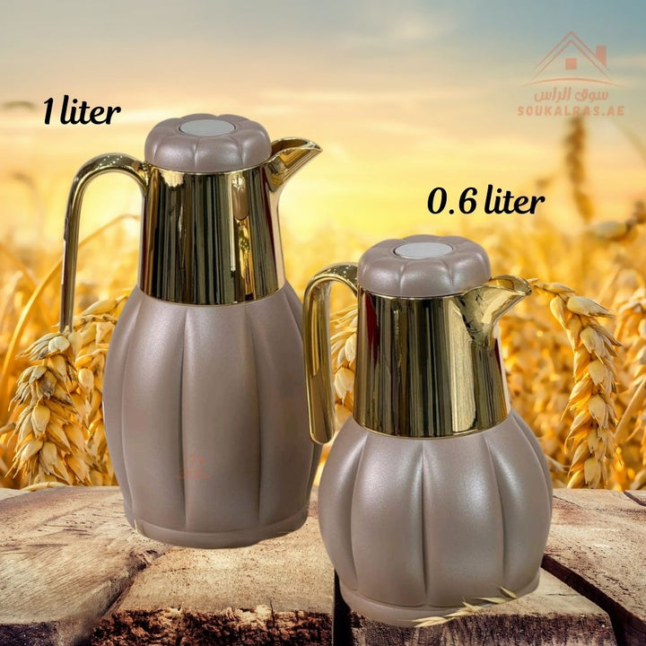 Legend Dallah Set of 2 Vacuum Flasks | 12 Hours Heat Retention | 1.0L & 0.6L | ESMA Certified | 6 Premium Colors - Souk Al Ras