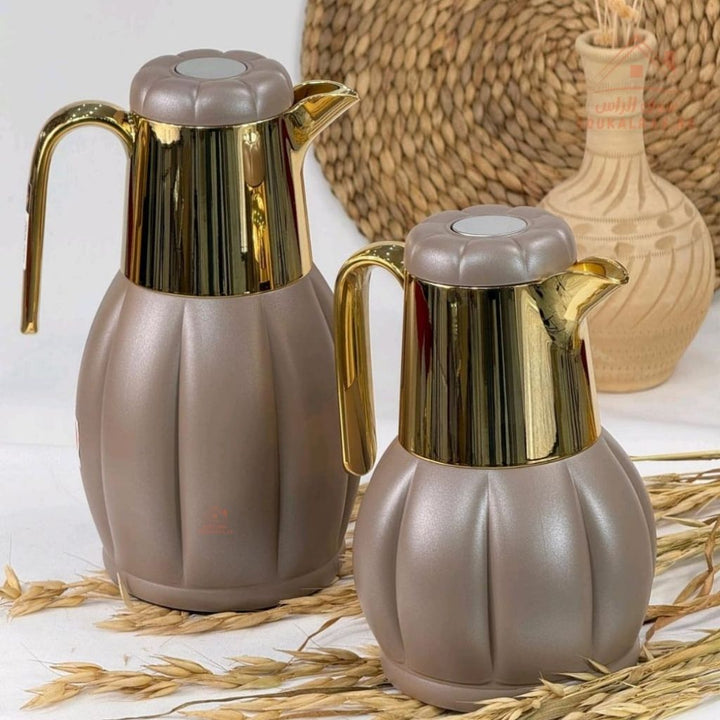 Legend Dallah Set of 2 Vacuum Flasks | 12 Hours Heat Retention | 1.0L & 0.6L | ESMA Certified | 6 Premium Colors - Souk Al Ras