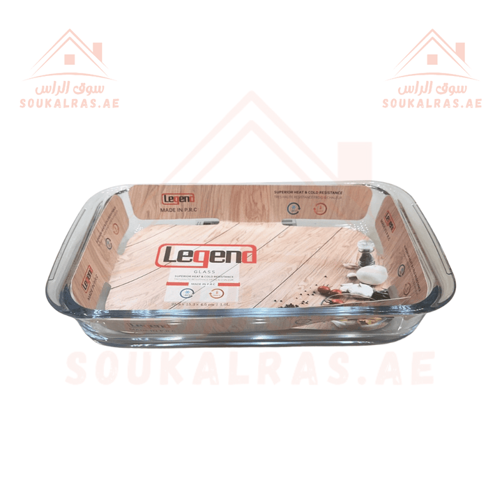 Legend Glass Baking Dish & Baking Tray 1.0L | Durable High - Quality Bakeware - Souk Al RasBakeware