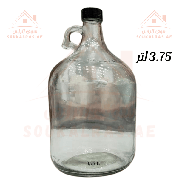 Legend Glass Bottle for Oil - 3.75L | Durable & Eco - Friendly | Easy Pour Design - Souk Al Ras