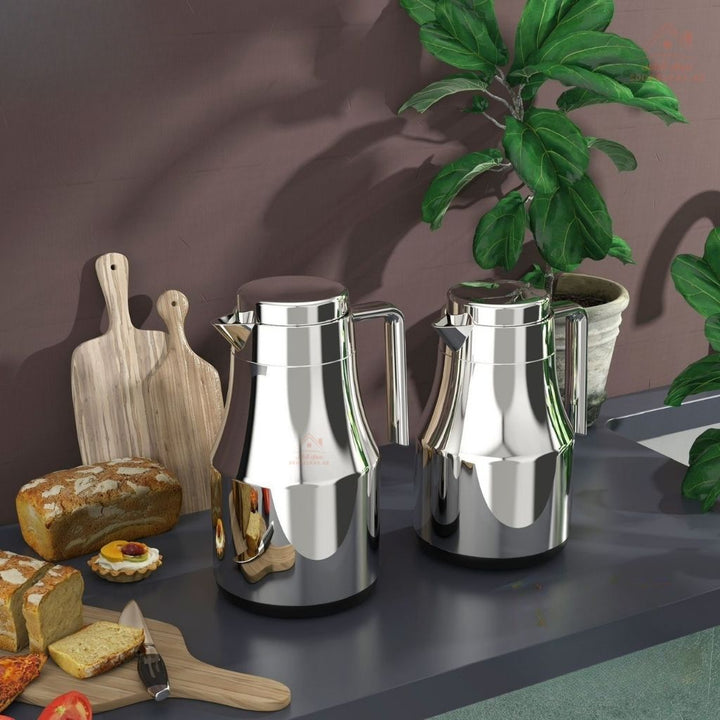 Legend RNT Vacuum Flask Set 0.7L/1.0L | ESMA Certified | Pink Glass | 1 - Year Warranty - Souk Al Ras
