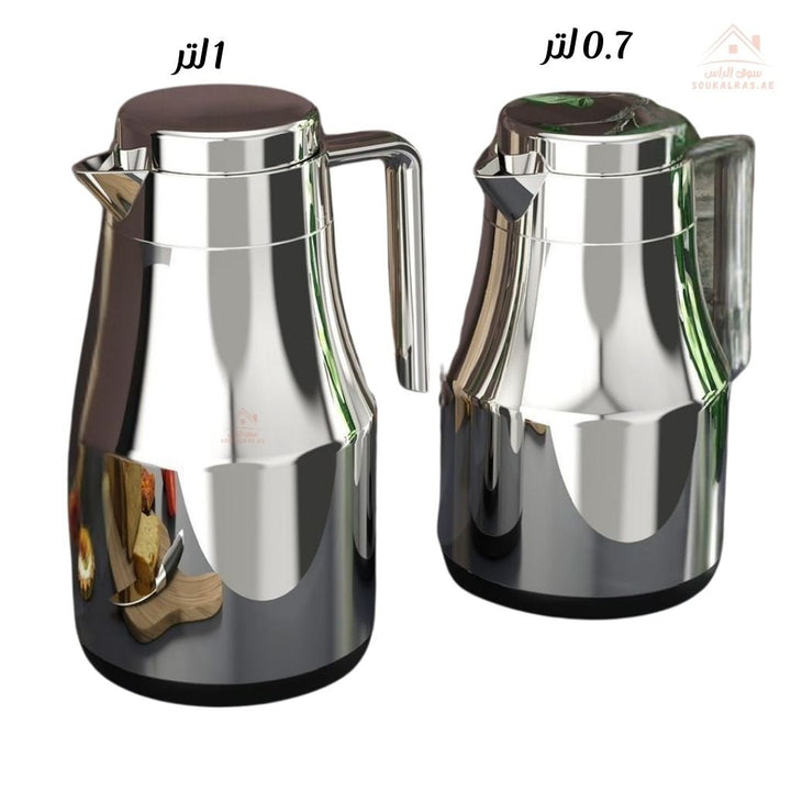 Legend RNT Vacuum Flask Set 0.7L/1.0L | ESMA Certified | Pink Glass | 1 - Year Warranty - Souk Al Ras