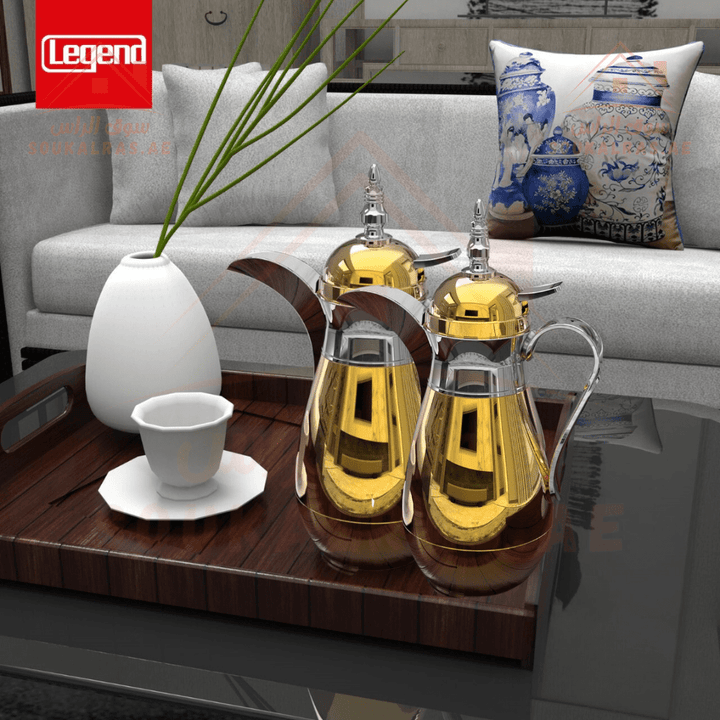 Legend Set of 2 Elegant Dallah for Arabic Coffee 350ml Each Dallah | Souk Al Ras - Souk Al RasVaccum Flasks - Dallah