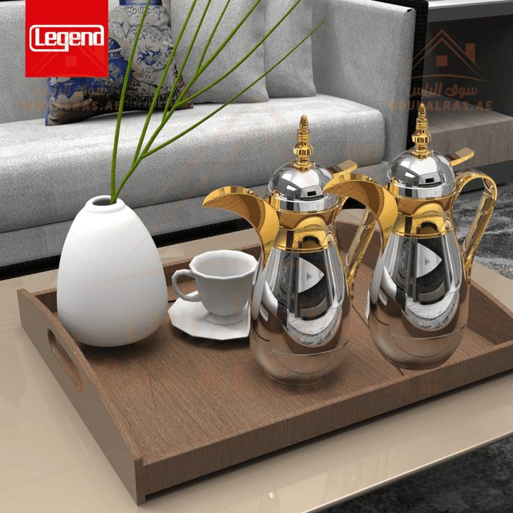 Legend Set of 2 Elegant Dallah for Arabic Coffee 350ml Each Dallah | Souk Al Ras - Souk Al RasVaccum Flasks - Dallah