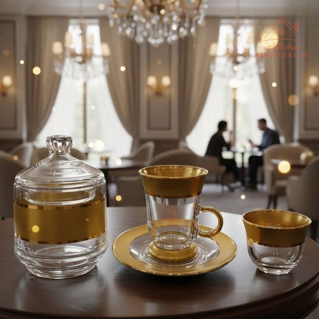 Luxury Arabic Tea and Coffee Set of 18 Pieces (6 Arabic Coffee Cups ...