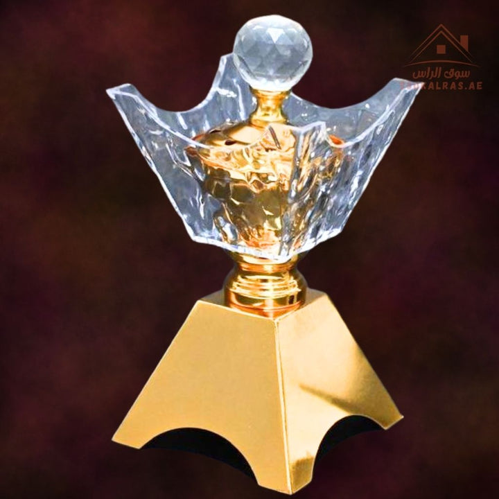 Luxury Crystal Bakhoor Burner | Gold & Silver | Elegant Acrylic Incense Holder | Home & Majlis - Souk Al Ras