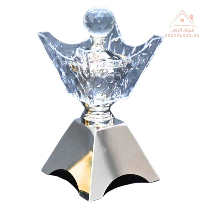 Luxury Crystal Bakhoor Burner | Gold & Silver | Elegant Acrylic Incense Holder | Home & Majlis - Souk Al Ras