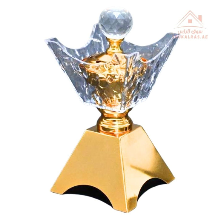 Luxury Crystal Bakhoor Burner | Gold & Silver | Elegant Acrylic Incense Holder | Home & Majlis - Souk Al Ras