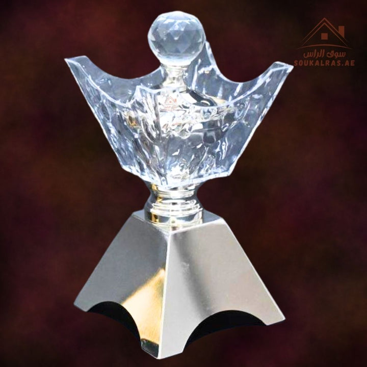 Luxury Crystal Bakhoor Burner | Gold & Silver | Elegant Acrylic Incense Holder | Home & Majlis - Souk Al Ras