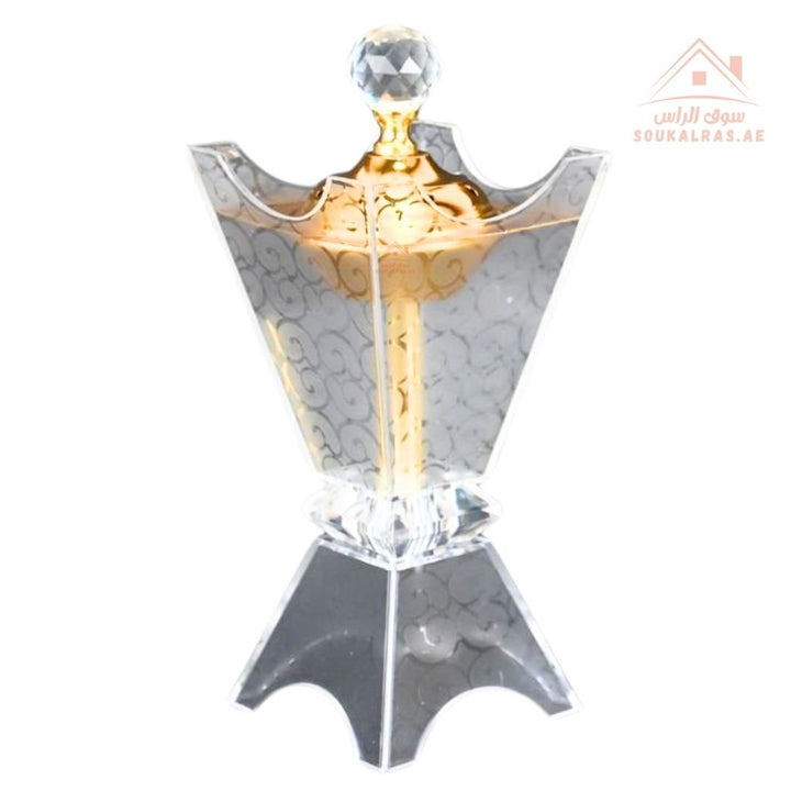 Luxury Crystal Bakhoor Burner | Gold & Silver | Elegant Acrylic Oud & Incense Holder | Premium Arabic Home Décor - Souk Al Ras
