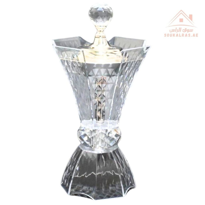 Luxury Crystal Bakhoor Burner | Gold & Silver | Premium Acrylic Oud Burner | Elegant Home & Majlis Décor - Souk Al Ras
