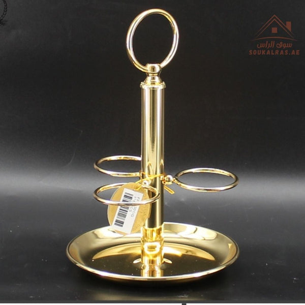 Luxury Cup Stand Gold/Silver/ Black | Elegant Metal Cup Holder with Stable Base | Perfect for Serving & Kitchen Organization - Souk Al Ras