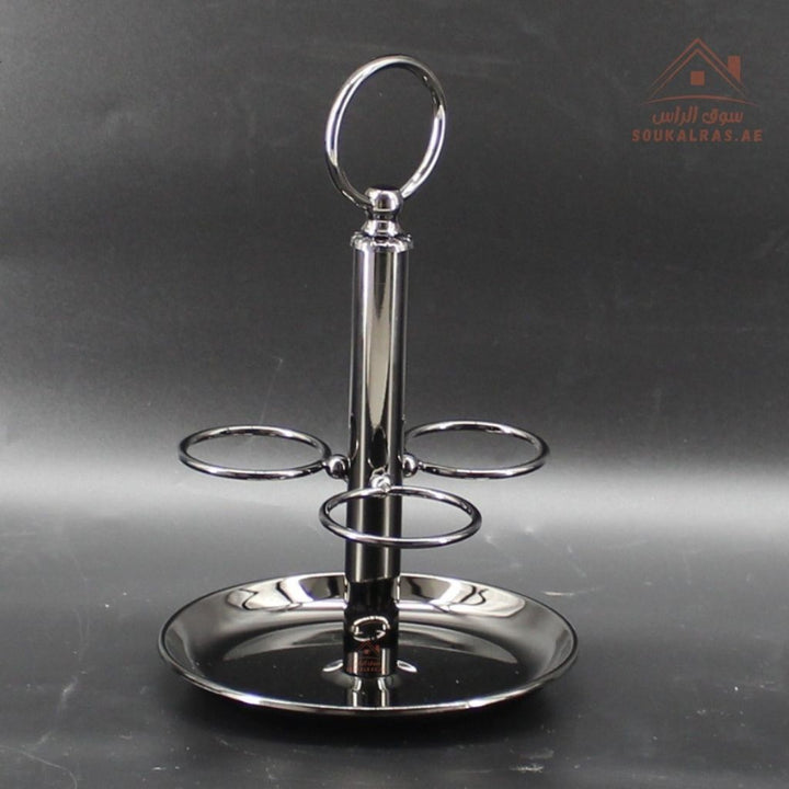 Luxury Cup Stand Gold/Silver/ Black | Elegant Metal Cup Holder with Stable Base | Perfect for Serving & Kitchen Organization - Souk Al Ras