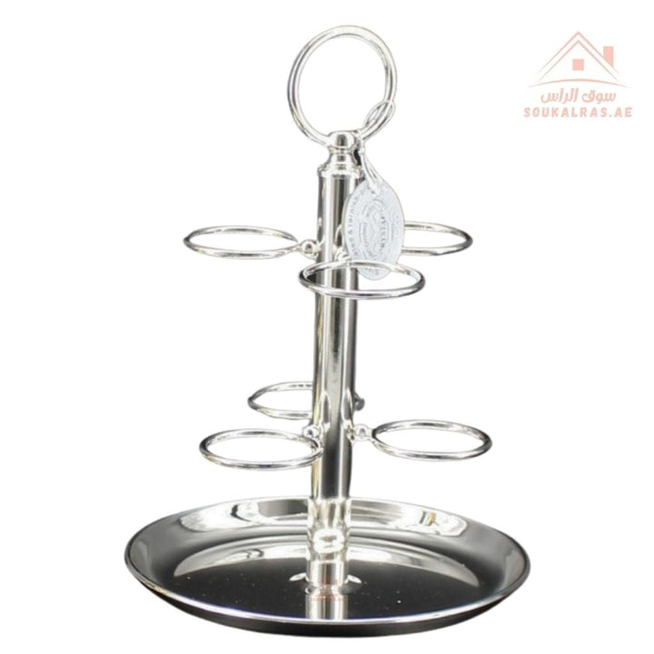 Luxury Metal Cup Stand | 3 Colors (Gold – Silver – Black) | Durable Base for Elegant Serving Perfect for serving coffee or tea cups. - Souk Al Ras