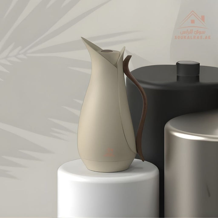 MAHRA 1 Liter Vacuum Flask Solid Colors Collection | Premium Vacuum Flask | Modern Elegant Design | Keeps Drinks Hot & Cold - Souk Al Ras