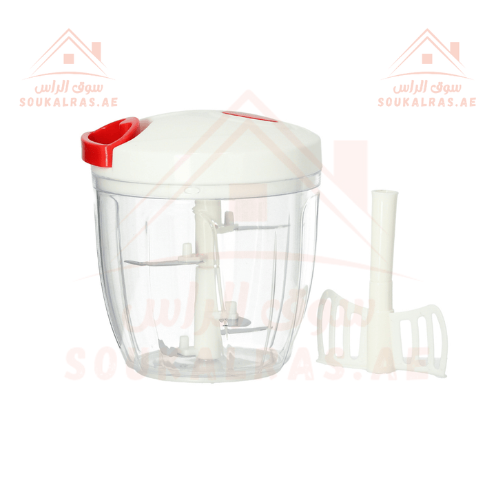 Manual Food Chopper - Mini Hand Pull Processor & Dicer | Efficient & Easy to Use - Souk Al RasGraters Choppers Peelers Mashers & Slicers