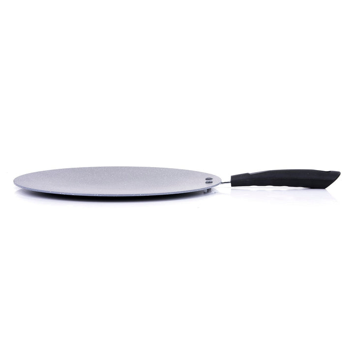 Marble Coated Aluminium Smart Tawa - Black & Gray 30CM - Souk Al RasCookware