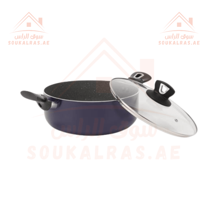 Marble Non - Stick Cookware Set 8PCS - Souk Al RasKitchen & Dining