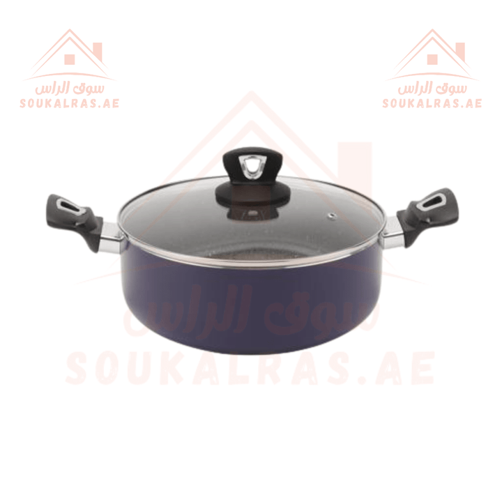 Marble Non - Stick Cookware Set 8PCS - Souk Al RasKitchen & Dining