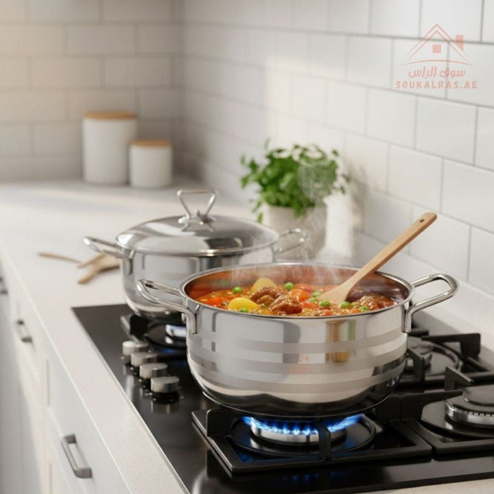 Max Fresh Stainless Steel Cooking Pot with Steel Lid | 16cm Durable Ki ...