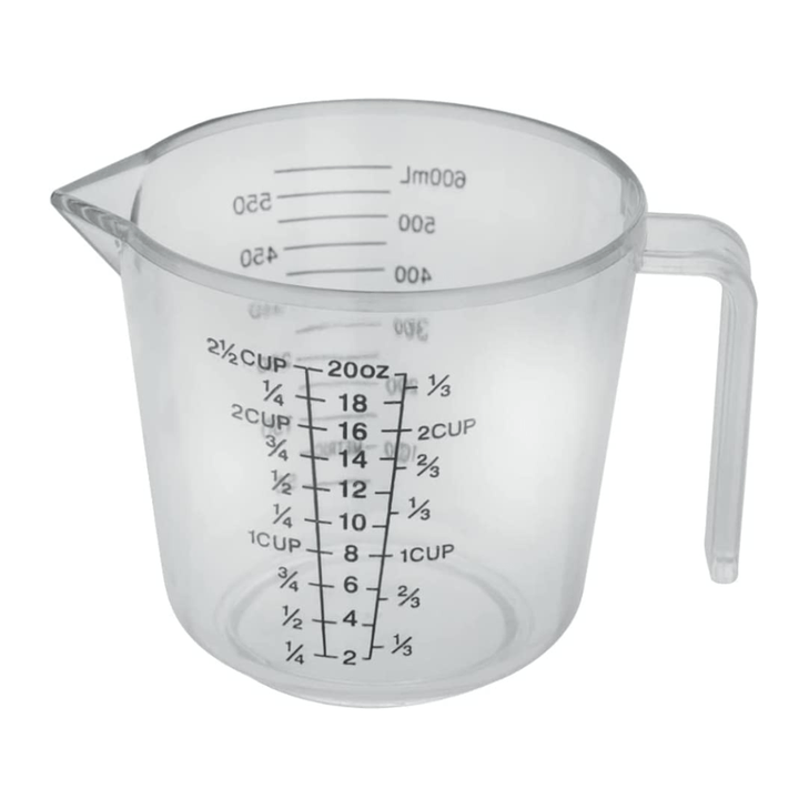 Measuring Mug With Handle Measurement Marking BPA - Free Transparent 1000ml - Souk Al RasKitchen Accessories