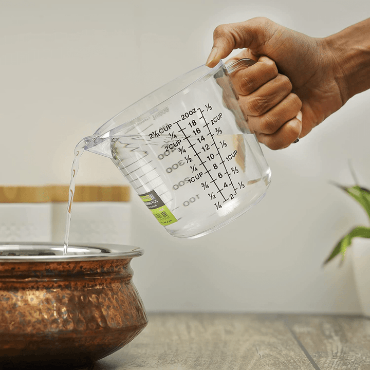 Measuring Mug With Handle Measurement Marking BPA - Free Transparent 1000ml - Souk Al RasKitchen Accessories