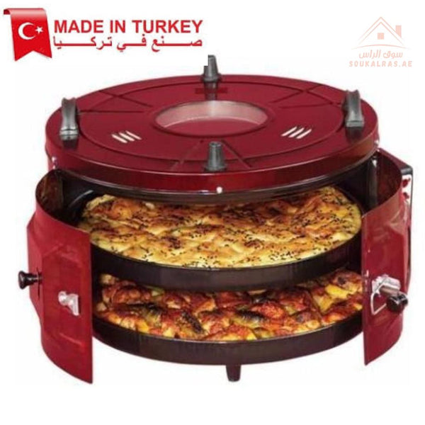 Medium Electric Baking Oven – Double Tray System | Traditional Bread & Pizza Maker - Heating Elements |Made in Turkey - Souk Al Ras