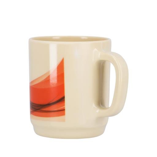 Melamine Super Rays Handle Cup - Large Coffee & Tea Mug Green - Souk Al RasCups & Mugs