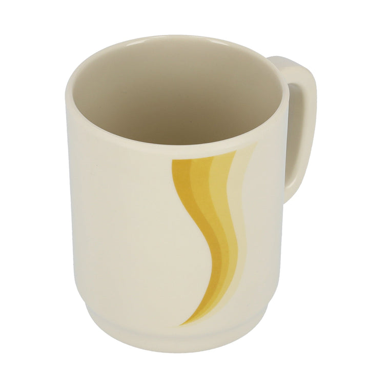 Melamine Super Rays Handle Cup - Large Coffee & Tea Mug Orange - Souk Al RasCups & Mugs