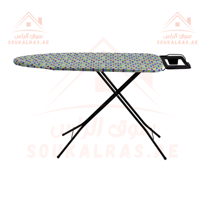 Mesh Top Ironing Board | Floral Print | Heat Resistant | 4 - Position Adjustable Height - Souk Al RasHousehold