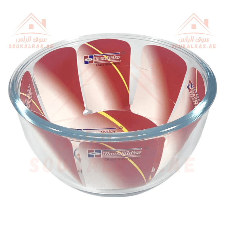 Mixing and Baking Glass Tray 1L | Clear, Durable Bakeware |Made in Turkey - Souk Al Ras