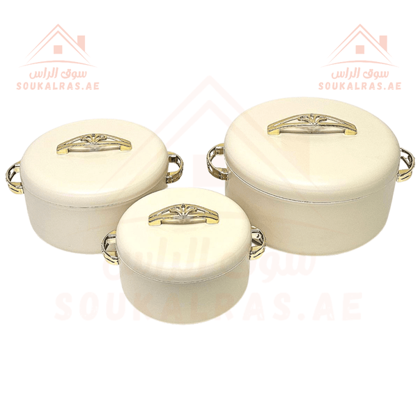 Modware Victoria Thermal Insulated Hotpot Set | 3 - Piece Casserole Set (1500 - 2500 - 3500ml) | Premium Food Warmer - Made in India - Souk Al RasHot Pot & Casserole