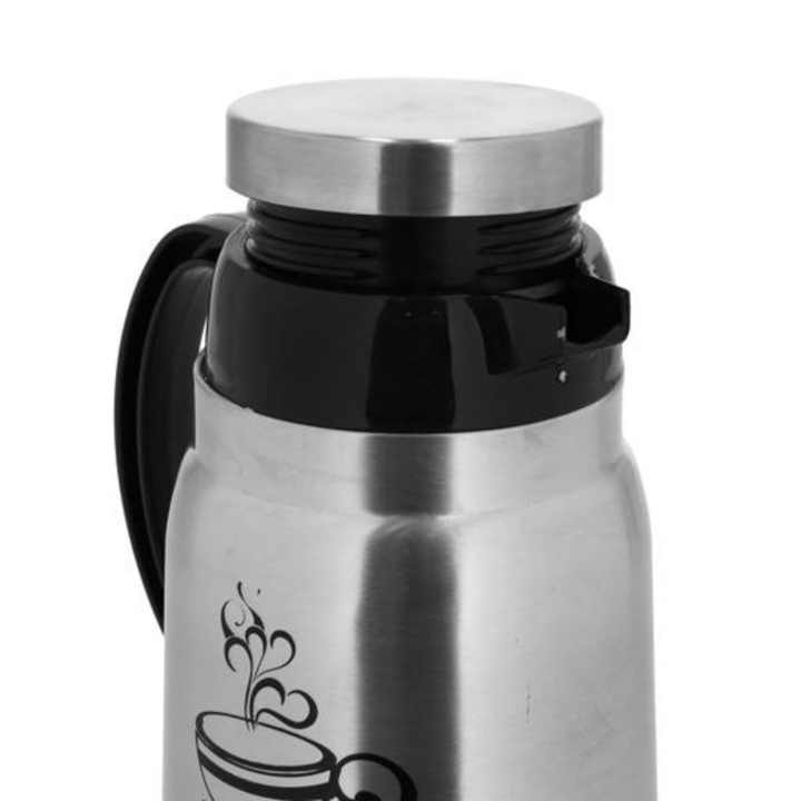 Montage 400ML Stainless Steel Coffee Pot - Silver and Black - Stainless Steel Flask - Souk Al RasVacuum Flasks and Thermos