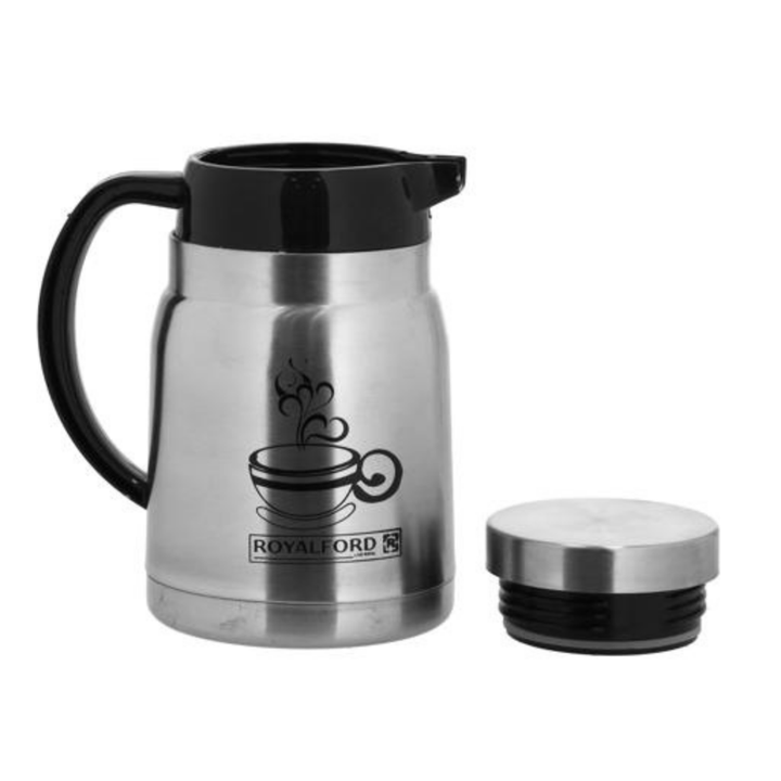 Montage 400ML Stainless Steel Coffee Pot - Silver and Black - Stainless Steel Flask - Souk Al RasVacuum Flasks and Thermos